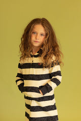 שמלת קפוצ'ון פסים - Hadas Mini Love