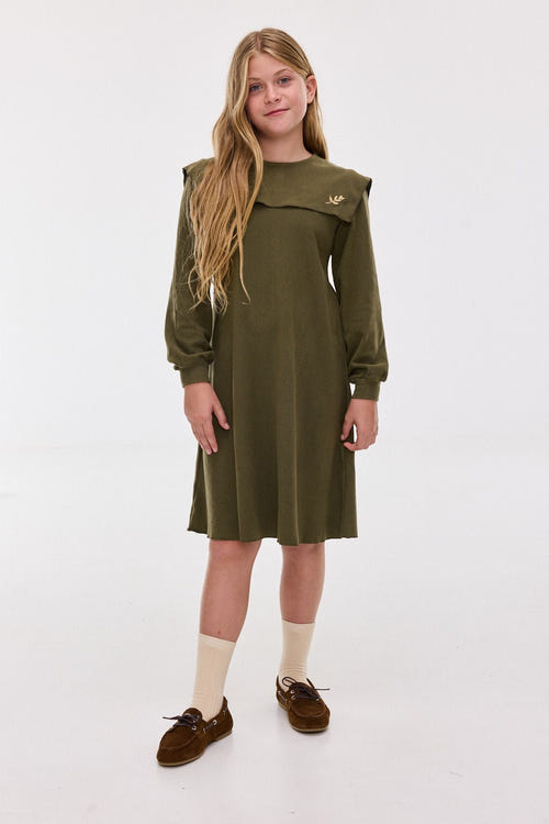 שמלת צווארון בד רך - Hadas Mini Love