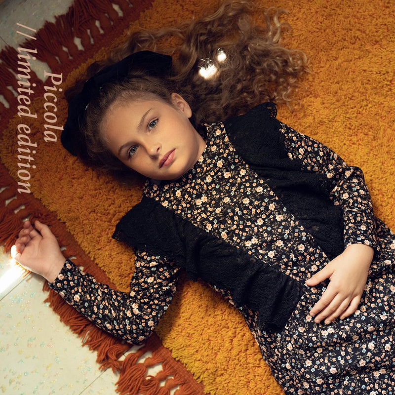 שמלה פרחונית עם תחרה - Hadas Mini Love